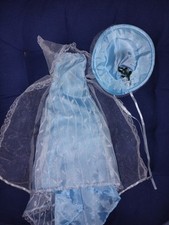 BARBIE MATTEL ABITO BLU DOLL OF THE WORLD STATI UNITI USA CLOTHES MODA NEL MONDO