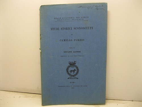 Porzio camillo studi storici - porzio,