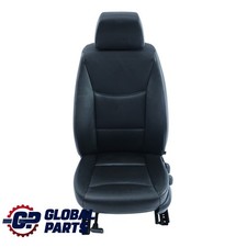 BMW E90 E91 Sedile Anteriore In Pelle Dakota Nero Sinistro