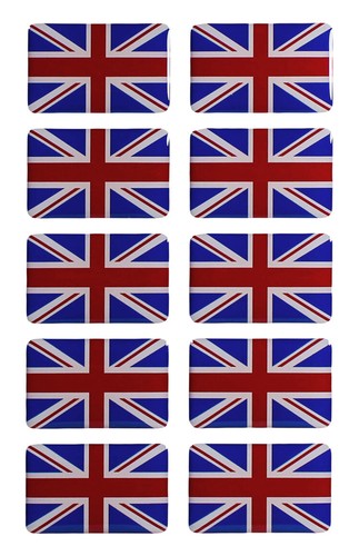 Union jack decoration gel - 3d,