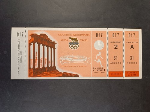 Biglietto xvii olimpiade roma - xvii,