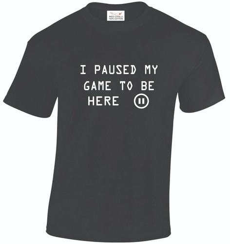 Maglietta unisex paused my - i,