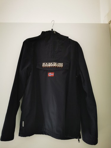 Felpa uomo napapijri blu con - felpa,