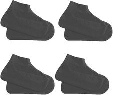 Copriscarpe Impermeabili 4 Paia, Copri Scarpe per Pioggia in Lattice Riutilizzab