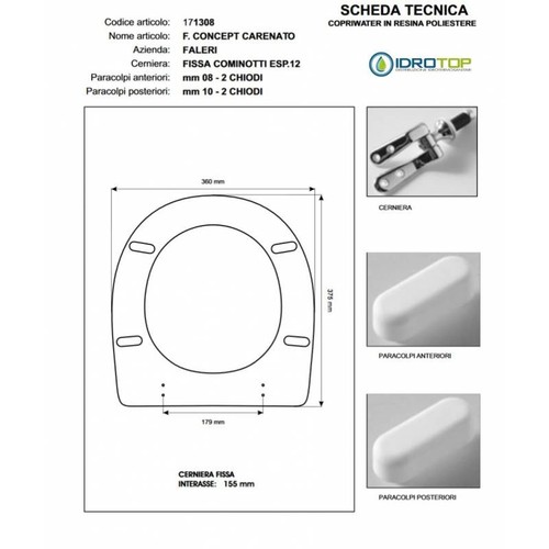 Copriwater concept carenato - copriwater, f.