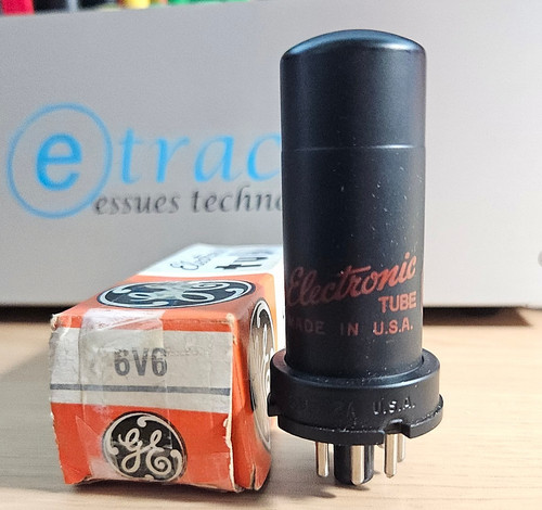 Tubo audio vintage metallo - tubo,