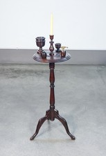 ⚜️ TAVOLINO DA FUMO GUERIDON PORTA TABACCO TAGLIA SIGARETTE LEGNO EPOCA 1800