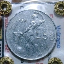 50 Lire Vulcano1958 SPL(1) Bei