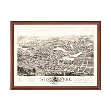 Vecchia mappa di Winchester