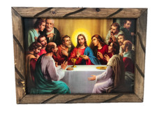 Ultima Cena Imagen Cuadro  De