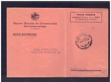 Busta Unione Fascista dei Commercianti L'Aquila 1943 WD2106