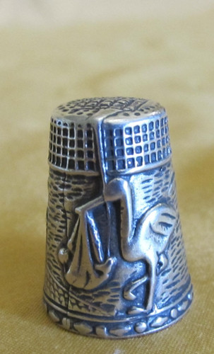Antico ditale argento 800 - ditale, in