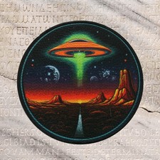 Patch UFO ricamata applique