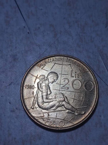 Moneta 200 lire italia - lire, del