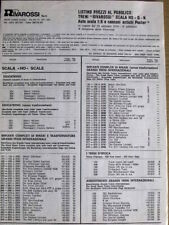 Listino prezzi Rivarossi Treni H0-N e cannoni Pocher dal gennaio 1979 [TR.8]