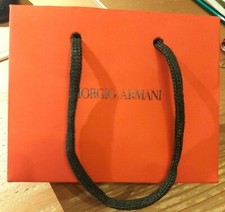 GIORGIO ARMANI bustina per portachiavi o portafoglio, rossa