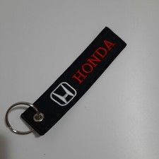 Portachiavi Honda Tessuto Nero - Regalo Passione Auto Moto Estetica