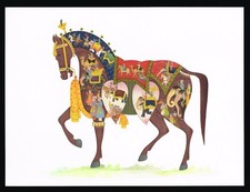 Mano Miniatura Dipinto Di