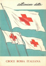 C7994) SETTIMANA DELLA CROCE ROSSA ITALIANA, BANDIERA