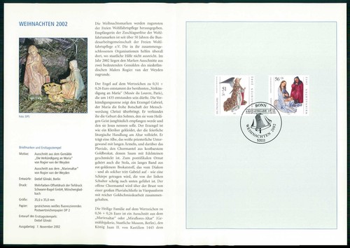 Folder postale tedesco 2002 - folder,