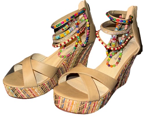 Getmorebeauty sandali zeppa - sandali,