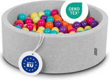 KiddyMoon 90X30cm Palline 7CM Piscina di Palline Colorate per Bambini