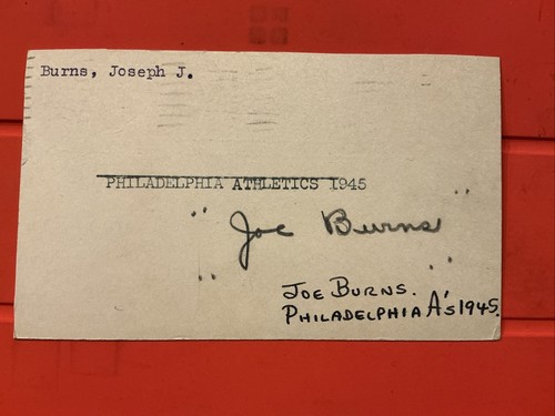 Joe burns mlb - joe, 1943