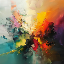 Dipinto a olio astratto