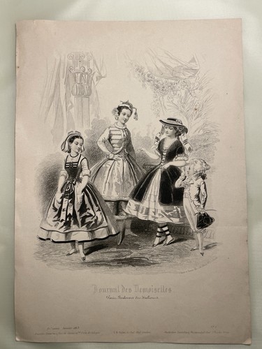 Antica stampa francese 1863