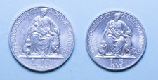 PIO XII 10 E 5 LIRE 1949 ANNO