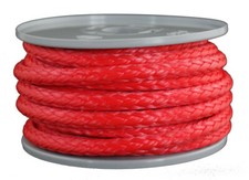 DYNEEMA corda intrecciata / corda / corda intrecciata Ø 8 mm / 10 metri Fb. rosso / 5.300 daN