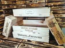 5x CASSA DA VINO IN VERO LEGNO