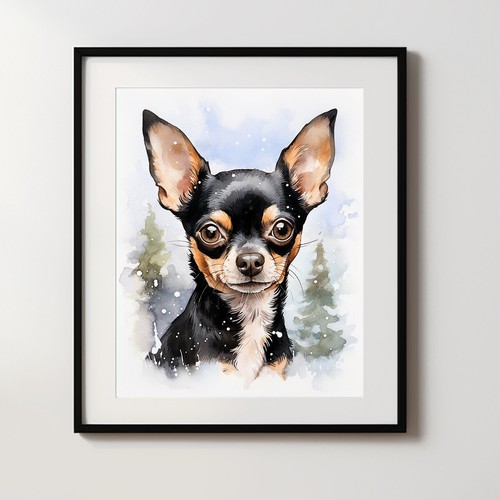 Chihuahua stampa invernale - in,