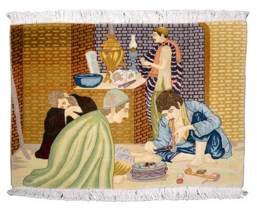 Tappeto orientale annodato - , a