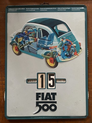Fiat 500 perpetual tin - fiat,