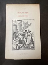 FOLKLORE NAPOLI - PAOLO RICCI - STORIA, FOLKLORE E POESIA POPOLARE - 1974