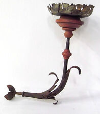 ECCEZIONALE CANDELIERE - candelabro DA PARETE IN FERRO BATTUTO DEL '700