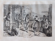 Stampa antica Tarantella