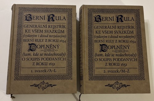 Berní rula general index - general,