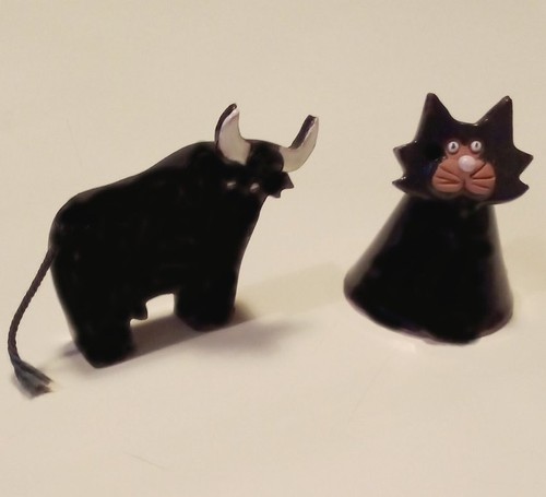 Statuine gatto toro - statuine,