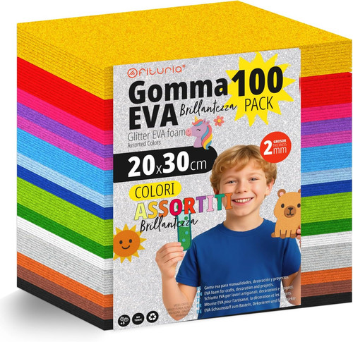 Set 100 fogli - fogli, eva