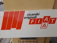 Insegna-tabella RICAMBI ORIGINALI FIAT in metallo anni 70-80