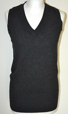 ZARA GILET GRIGIO IN MAGLIA, PULLOVER SMANICATO NUOVO, TG M-PRELOVED PULL