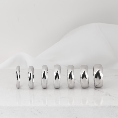 Fede nuziale oro bianco 14 - bianco,