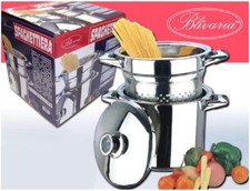  La spaghettiera Bavaria pentola pastaiola 3 Pezzi bollipasta cestello scolapast