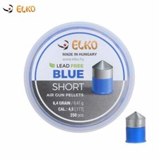 Piombini 4.5mm 177 ELKO BLUE SHORT in acciaio per co2 airguns plinking pellets