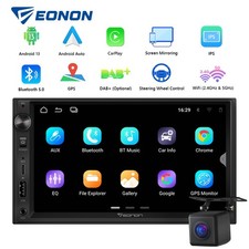 Car Stereo Double Din WiFi6 7" IPS Android 13 CarPlay Android Auto Sat Nav Radio