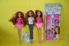 lotto 3 Bambola Violetta disney + orologio nuovo lotto tipo barbie vestiti scarp