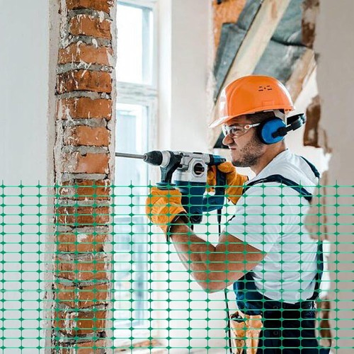 Rete cantiere estrusa - cantiere, in