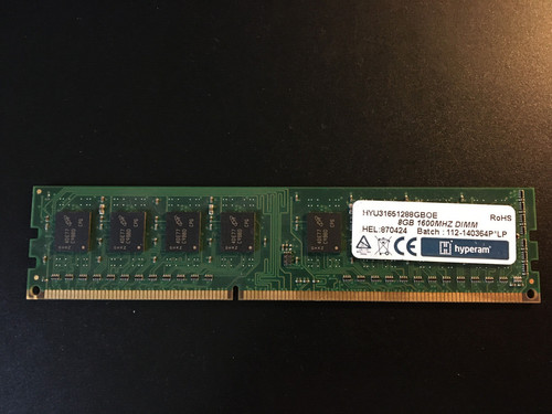 Memoria ddr3 1600 mhz di - mhz, 8